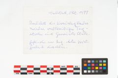 Etikett zu Keramikgefäß (NHMW-PRAE-085771)
